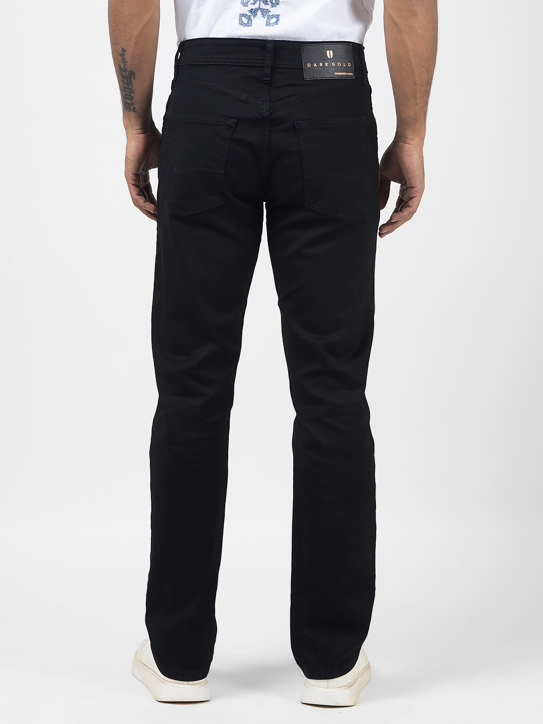 Numero Uno Men Solid Black Jeans